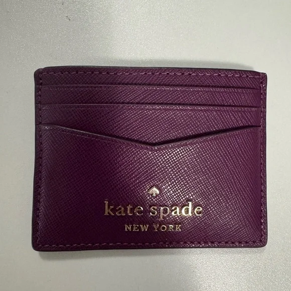 Kate Spade Plum Card Holder - Picture 1 of 4